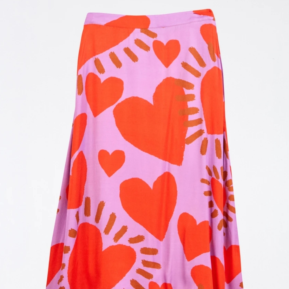 Farm Rio Hearts Skirt NWT